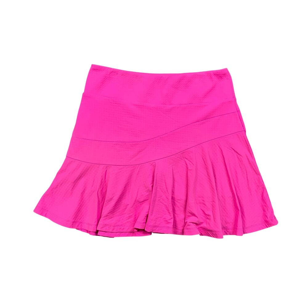 Ibkul Skort Women XS Extra Small Azalea UPF 50 Quick Dry Flounce Hem Pickleball